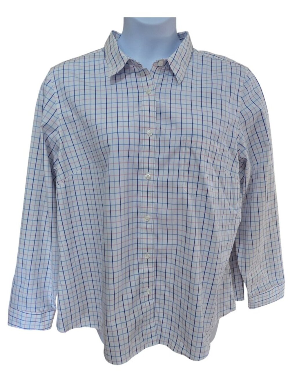 L.L. Bean Wrinkle-Free Plaid Button-Up Shirt cottagecore grannycore granola girl